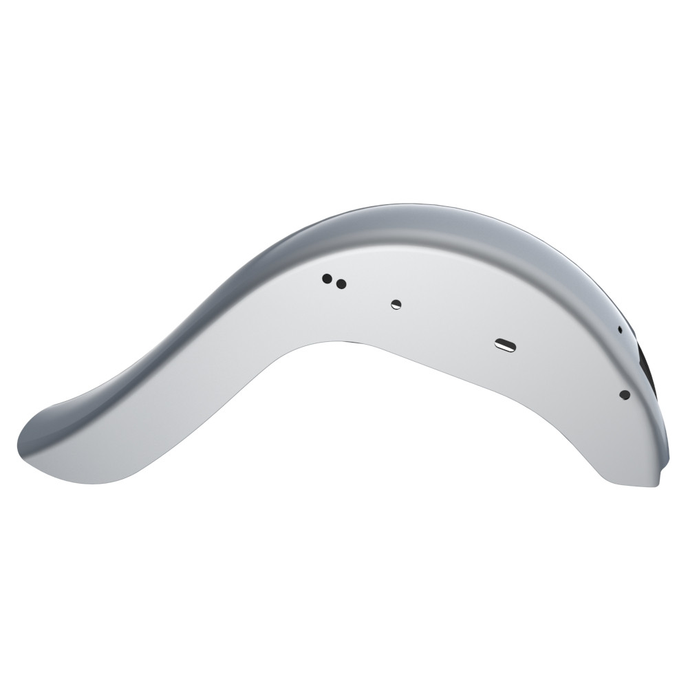 Atlas Silver Metallic Cholo Vicla Chicano Style Rear Fender For Harley Softail 2000-2017