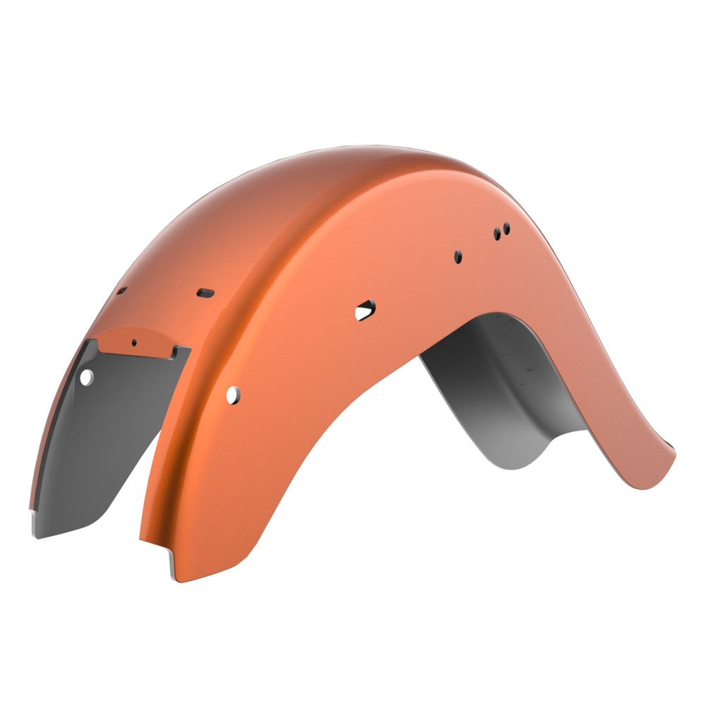 Amber Whisky Cholo Vicla Chicano Style Rear Fender For Harley Softail 2000-2017