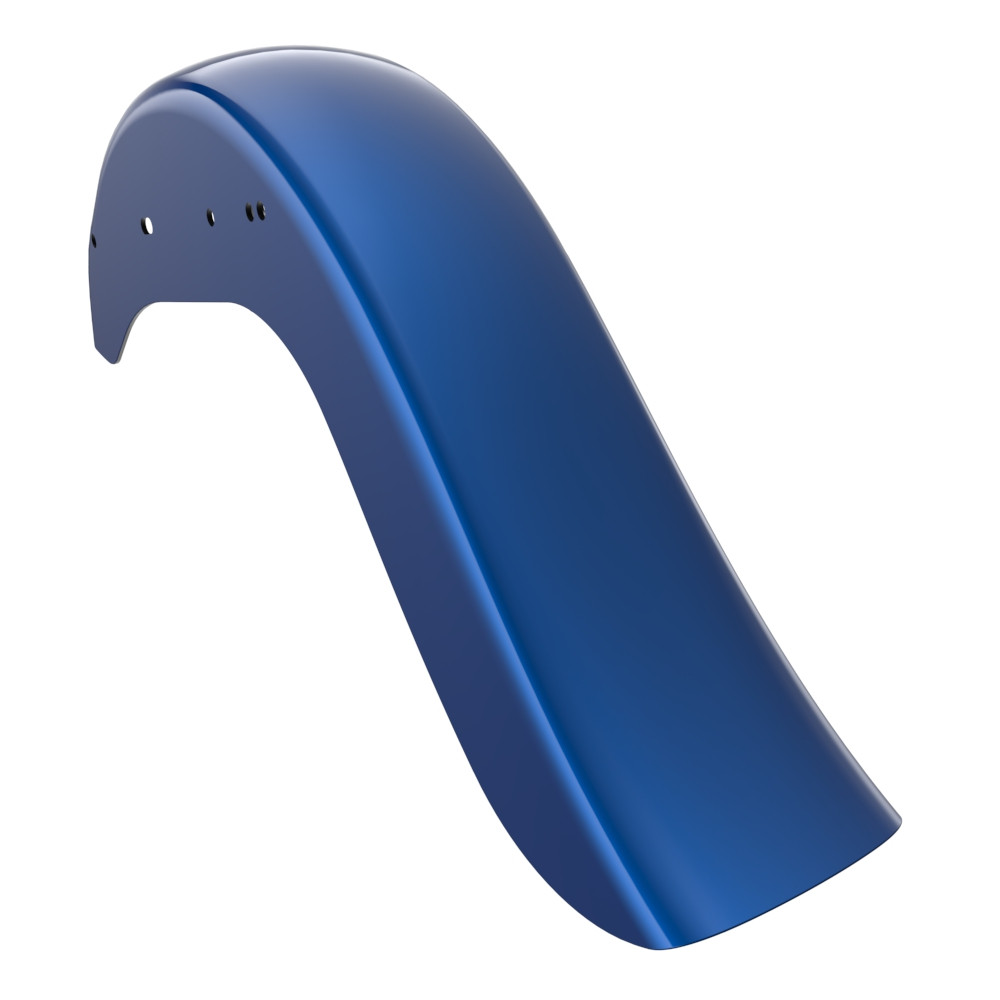 Bright Billiard Blue Cholo Vicla Chicano Style Rear Fender For Harley Softail 2000-2017