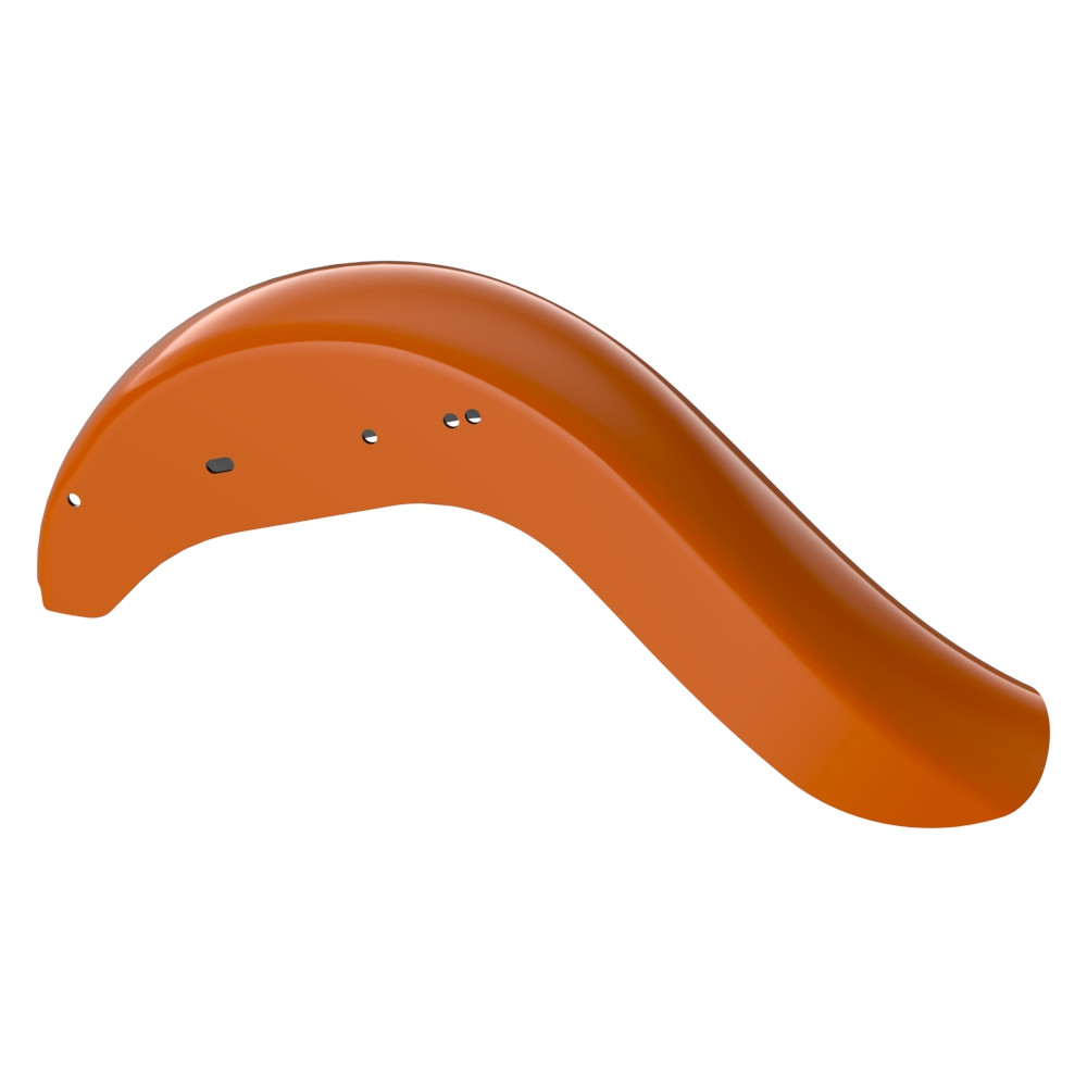 Baja Orange Cholo Vicla Chicano Style Rear Fender For Harley Softail 2000-2017