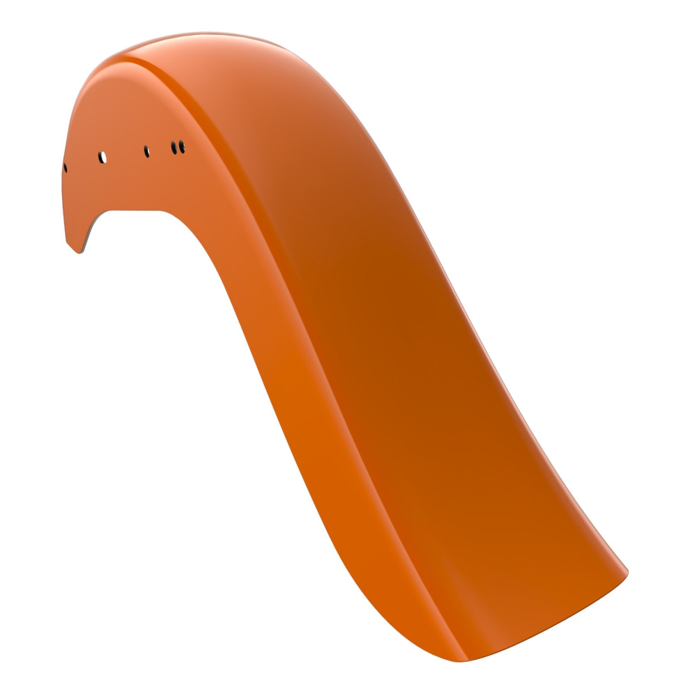 Baja Orange Cholo Vicla Chicano Style Rear Fender For Harley Softail 2000-2017