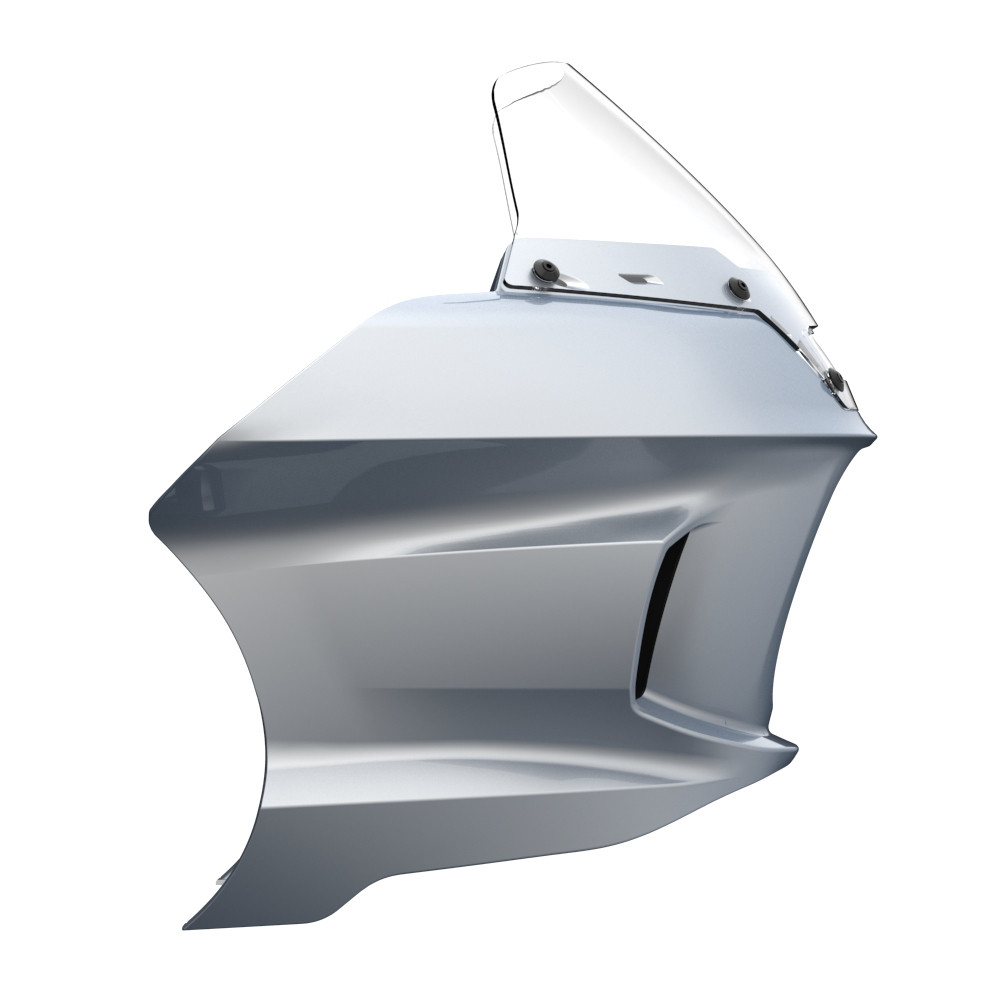 Barracuda Silver Glossy Low Rider ST Style Front fairings Clear Windshield