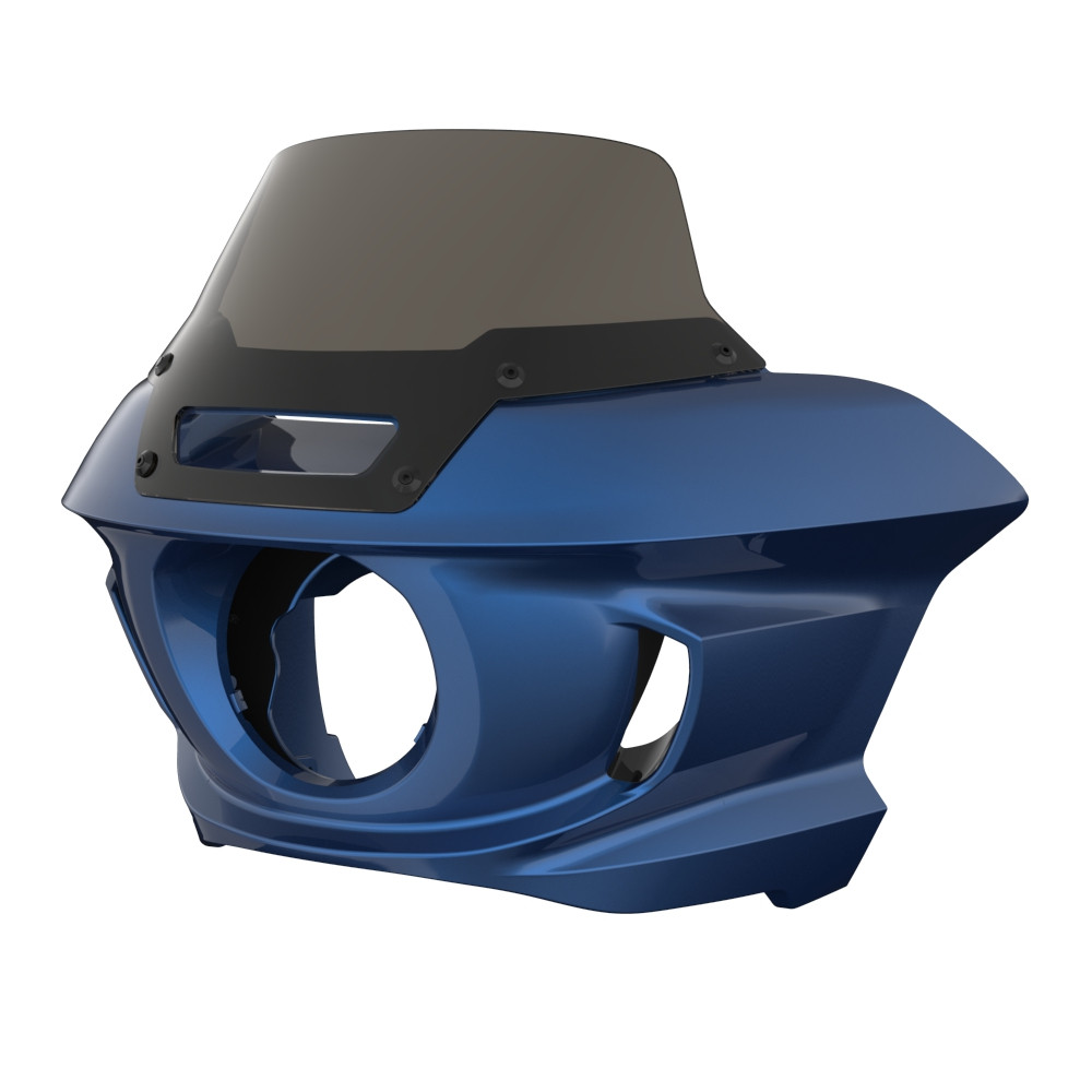 Dark Blue Pearl Low Rider ST Style Front fairings Smoke Windshield