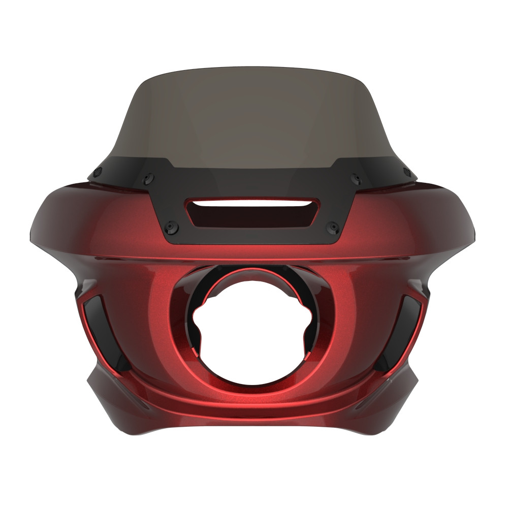 Hard Candy Hot Rod Red Flake Low Rider ST Style Front fairings Smoke Windshield