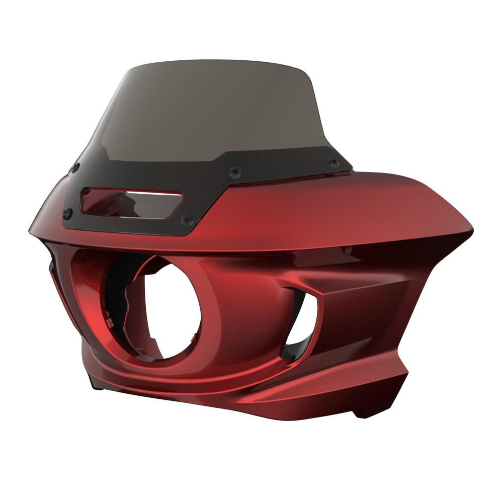 Hard Candy Hot Rod Red Flake Low Rider ST Style Front fairings Smoke Windshield