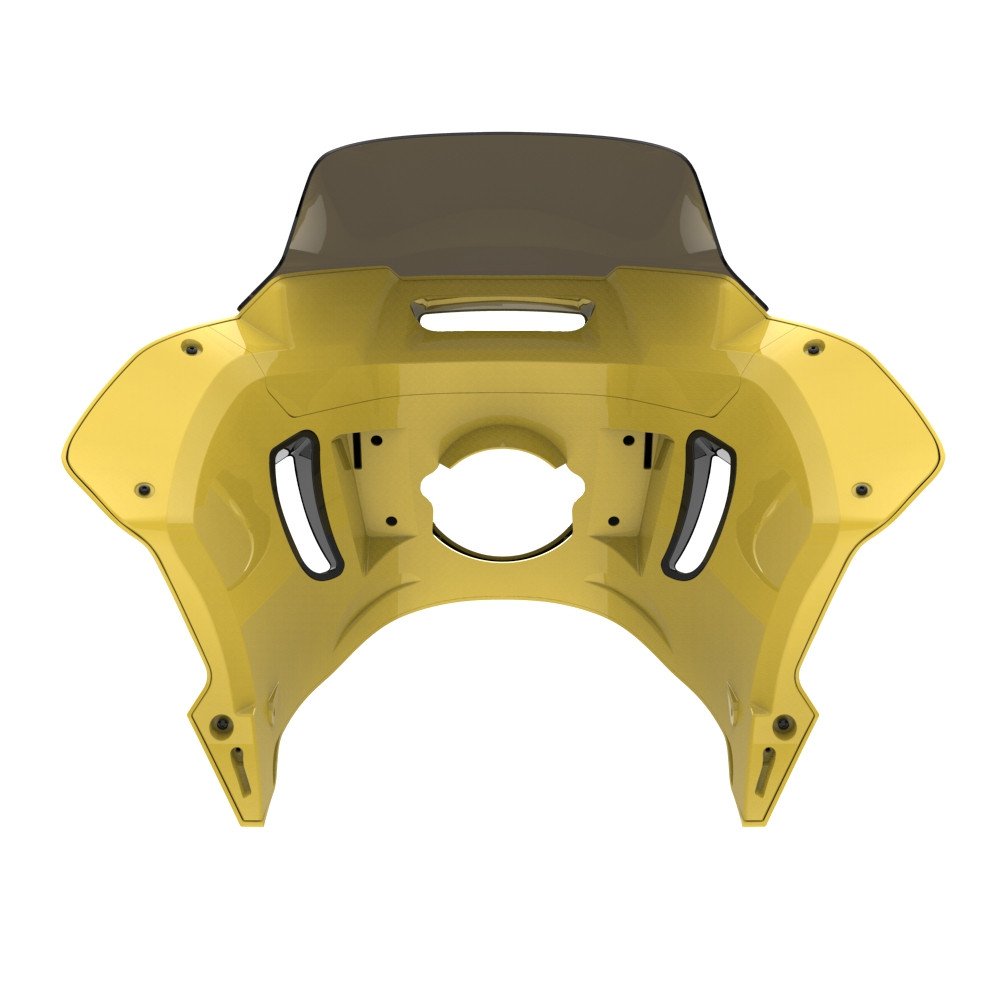 Industrial Yellow Low Rider ST Style Front fairings Smoke Windshield
