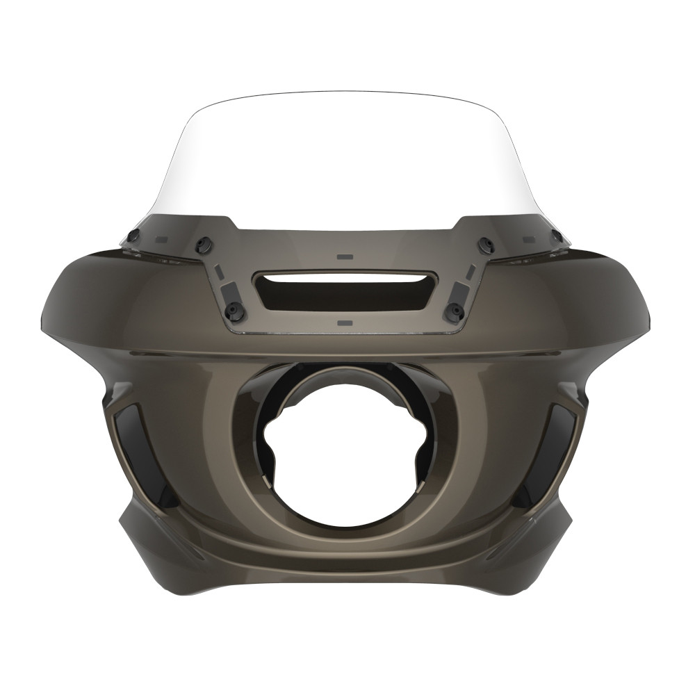 River Rock Gray Low Rider ST Style Front fairings Clear Windshield