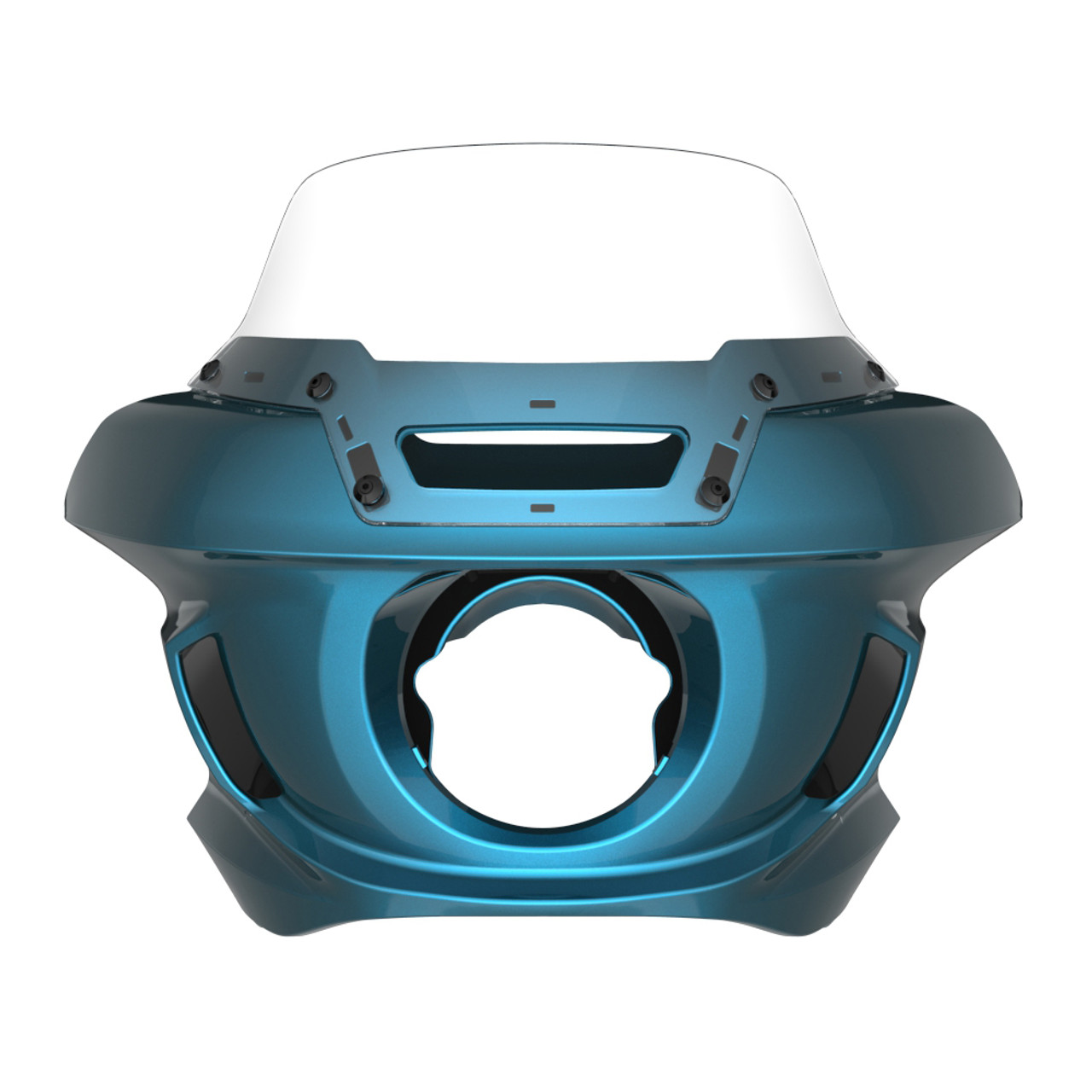 Tahitian Teal Low Rider ST Style Front fairings Clear Windshield