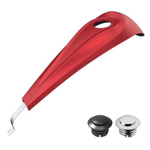 Advanblack Wicked Red Denim Low-profile Tank Dash Console for '08-'20 Harley Street Glide and Road Glide