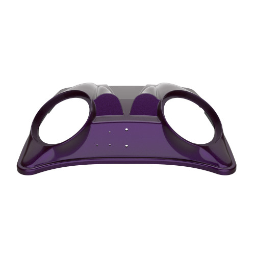Hard Candy Mystic Purple Flake Dual 8'' Speaker Lids for Advanblack / OEM Harley Rushmore style Razor, Chopped & King Tour Pak