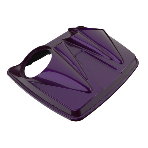 Hard Candy Mystic Purple Flake Dual 8'' Speaker Lids for Advanblack / OEM Harley Rushmore style Razor, Chopped & King Tour Pak