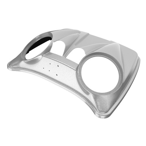 Hard Candy Shattered Flake Dual 8'' Speaker Lids for Advanblack / OEM Harley Rushmore style Razor, Chopped & King Tour Pak