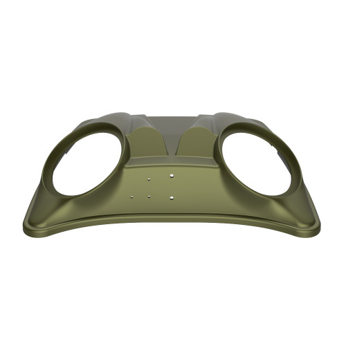 Mineral Green Denim Dual 8'' Speaker Lids for Advanblack / OEM Harley Rushmore style Razor, Chopped & King Tour Pak