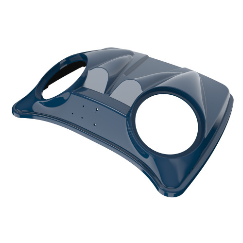 Reef Blue  Dual 8'' Speaker Lids for Advanblack / OEM Harley Rushmore style Razor, Chopped & King Tour Pak