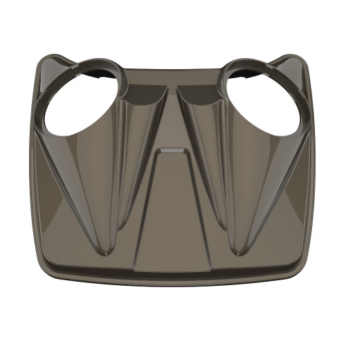 River Rock Gray Dual 8'' Speaker Lids for Advanblack / OEM Harley Rushmore style Razor, Chopped & King Tour Pak