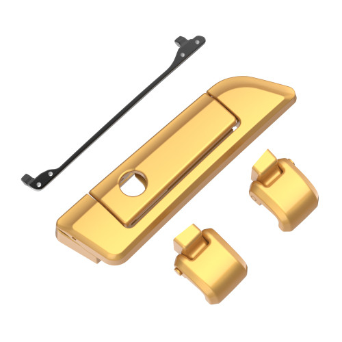 Black Hills Gold Hinges & Latch kit  For Harley Razor Chopped King Tour Pak