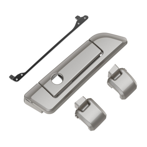 Pewter Pearl Hinges & Latch kit  For Harley Razor Chopped King Tour Pak
