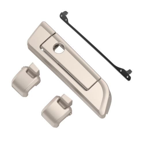 Silver Fortune Hinges & Latch kit  For Harley Razor Chopped King Tour Pak