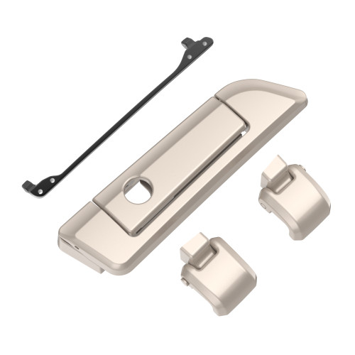 Silver Fortune Hinges & Latch kit  For Harley Razor Chopped King Tour Pak