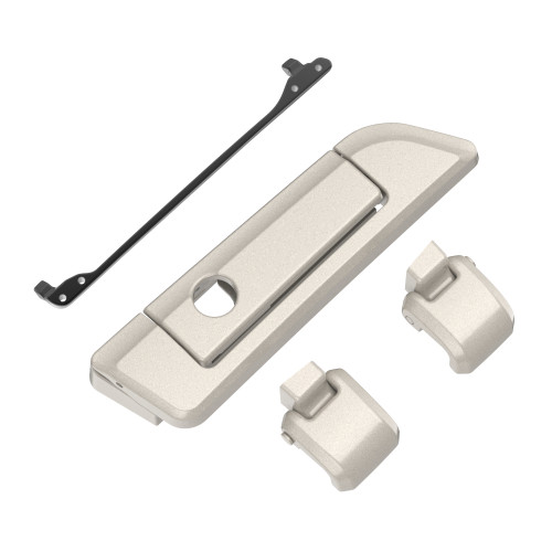 White Sand Pearl Hinges & Latch kit  For Harley Razor Chopped King Tour Pak