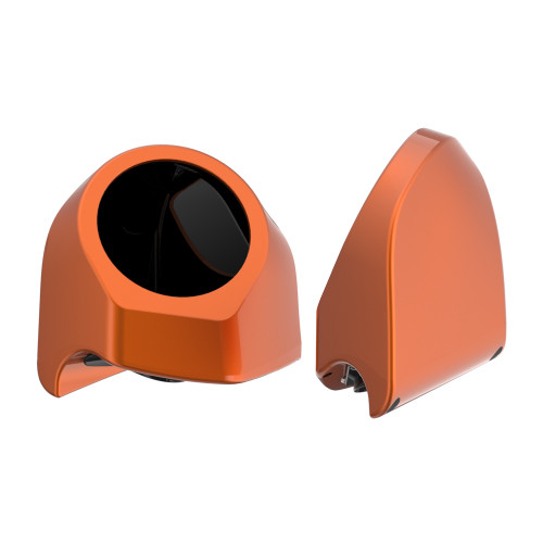 Amber Whiskey 6.5 Inch Speaker Pods for Advanblack & Harley King Tour Pak