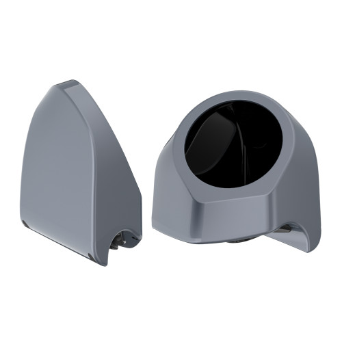 Gauntlet Grey Metallic 6.5 Inch Speaker Pods for Advanblack & Harley King Tour Pak