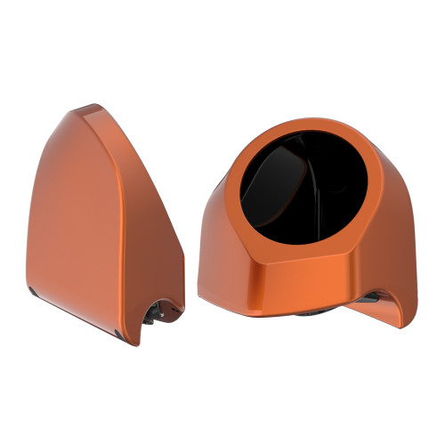 Scorched Orange 6.5 Inch Speaker Pods for Advanblack & Harley King Tour Pak