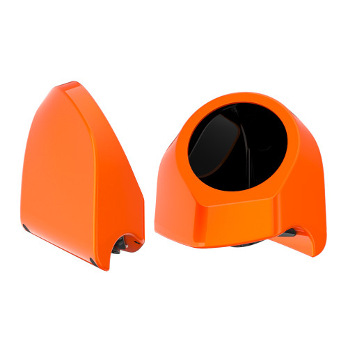 Wicked Orange Pearl 6.5 Inch Speaker Pods for Advanblack & Harley King Tour Pak