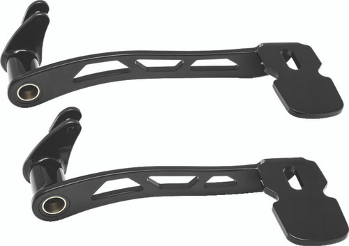 Kuryakyn #9649 - Girder Extended Brake Pedal 14 and Up With Fairing Lowers Black