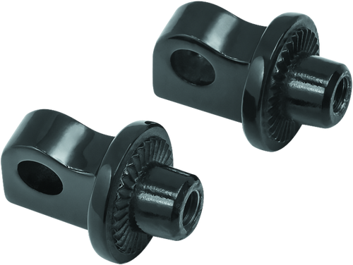 Kuryakyn #8888 - Splined Peg Adapter Harley-Davidson Male Mount Black