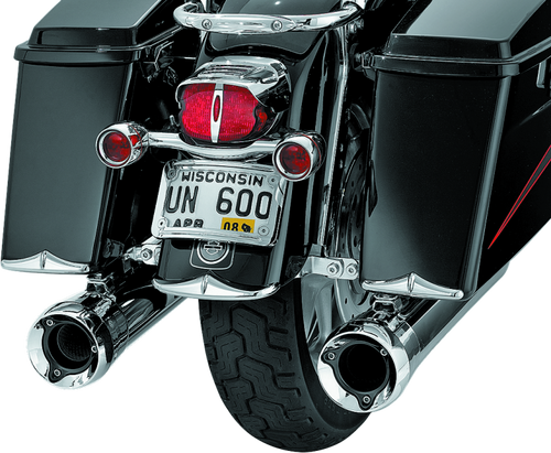 Kuryakyn #8640 - Rear Fender Or Saddlebag Accent Tips Chrome (Pair)