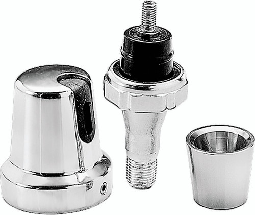 Kuryakyn #8136 - Oil Sender Switch Cover Single Wire 84-99 Big Twins Chrome