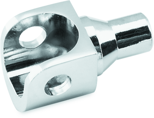 Kuryakyn #8007 - Female Peg Adapter For 5/8in Square Mounts Chrome (Pair)