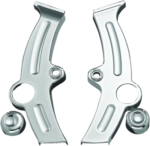 Kuryakyn #7851 - Boomerang Frame Covers For 00-07 Softail Chrome