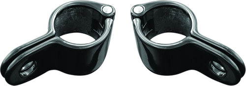 Kuryakyn #7481 - Magnum Quick Clamp 1inch Gloss Black (Pair)
