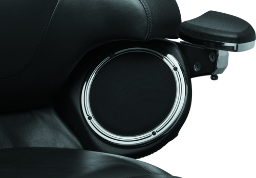 Kuryakyn #7376 - Rear Speaker Accents For 14-Up Touring Models Chrome