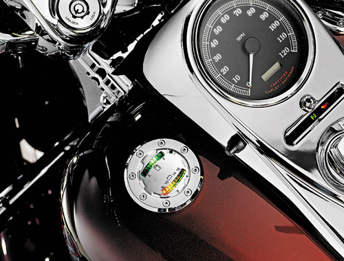 Kuryakyn #7282 - Informer LED Fuel & Battery Gauge Chrome