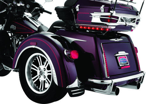 Kuryakyn #7220 - Rear Mud Flaps For Trikes Chrome