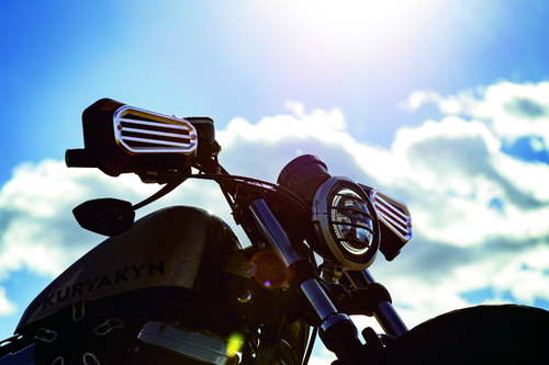 Kuryakyn #6687 - Dillinger Headlight Trim 5-3/4 Sil