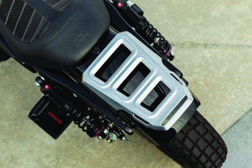 Kuryakyn #6664 - Dillinger Luggage Rack Silver