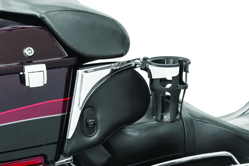 Kuryakyn #6488 - Reflex Drink Holder Right Side HD Touring Passenger Mount 96-13 Chrome