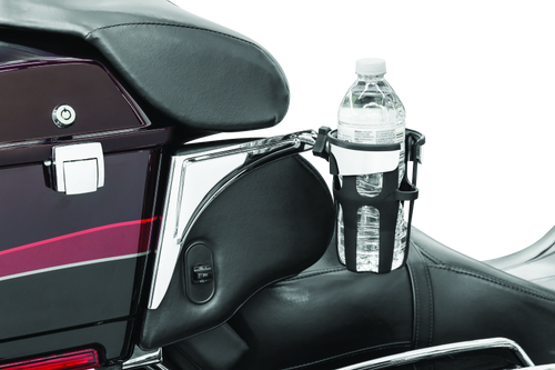 Kuryakyn #6488 - Reflex Drink Holder Right Side HD Touring Passenger Mount 96-13 Chrome