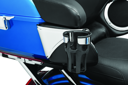 Kuryakyn #6486 - Reflex Drink Holder Right Side HD Touring Passenger Mount 14 and Up Chrome