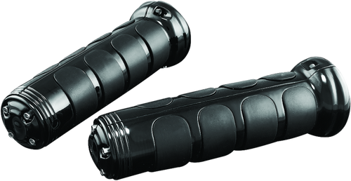 Kuryakyn #6383 - ISO-Grips With OEM Heated Grip 06-20 Honda GL1800 Black
