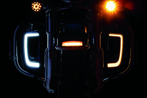 Kuryakyn #5063 - Tracer Lower Fairing Grill Chrome