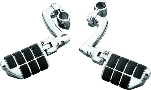Kuryakyn #4575 - Longhorn Offset Dually ISO Pegs With 1-1/4in Clamp Chrome