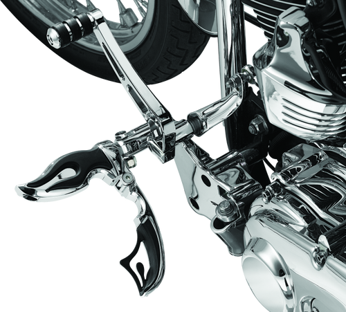 Kuryakyn #4411 - Flamin Switchblade With Male Mount Adapter Chrome