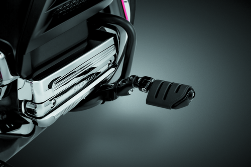 Kuryakyn #3995 - Ergo II Trident Dually ISO Pegs With Long Arms Gloss Black