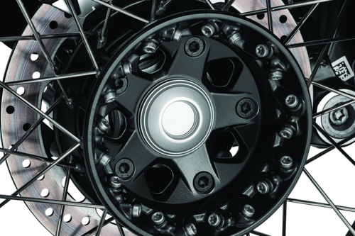 Kuryakyn #3808 - Lodestar Rear Axle Sliders-BMW-Silver