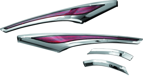Kuryakyn #3232 - L.E.D. Saddlebag Accent Swoops 12-17 GL1800 Chrome